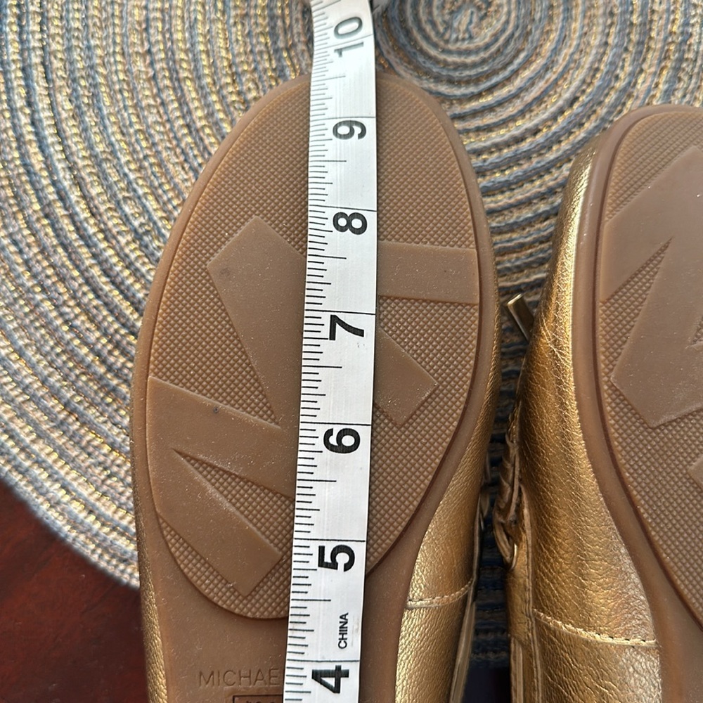 Michael Kors Gold Loafers - Picture 8 of 16